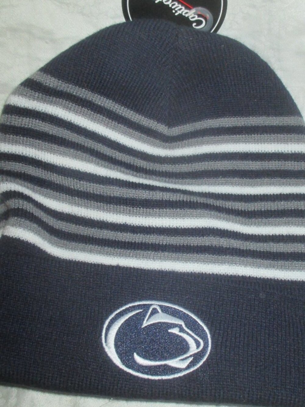 PENN STATE Beanie Hap Cap Nittany Lions Cuffed Knit- NEW WITH TAGS